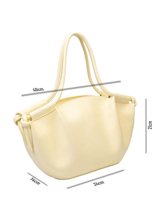 Karina Leather Women's Shoulder / Handbag Yellow