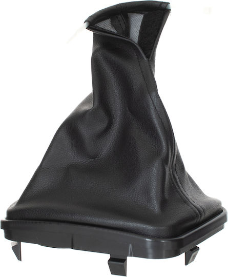 Fiat Grande Punto 05–13 Schaltmanschette Schwarz + Schwarzer Rahmen