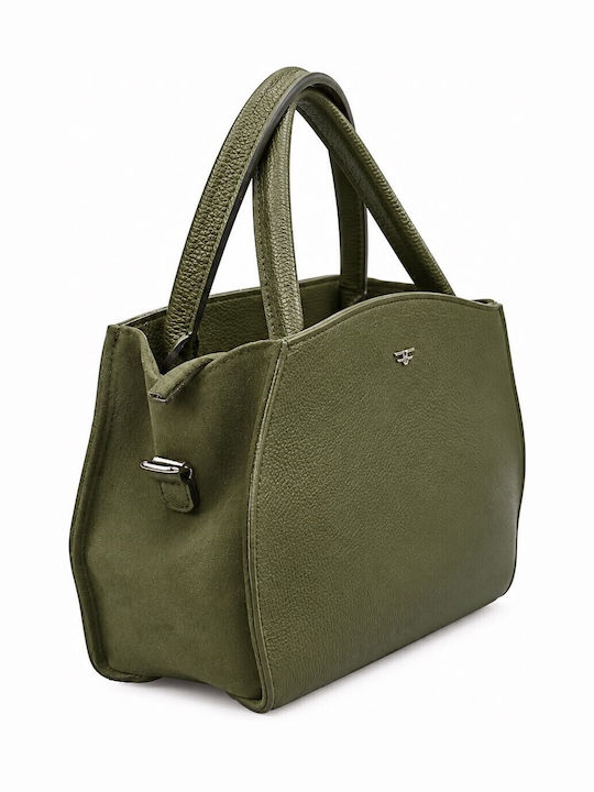 Ledertasche für Damen zum Umhängen / als Crossbody-Tasche Olivgrün