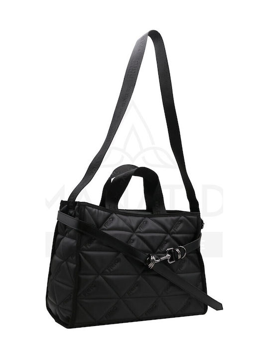 Black Fabric Women's Tote Bag