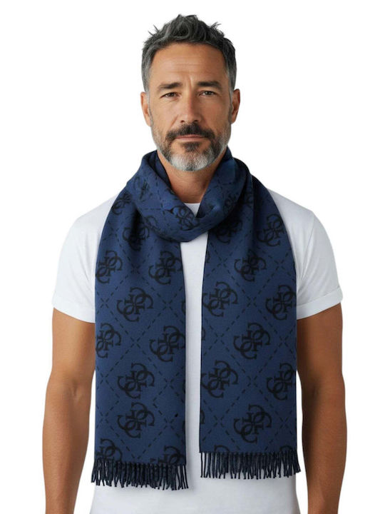 Blauer Herrenschal