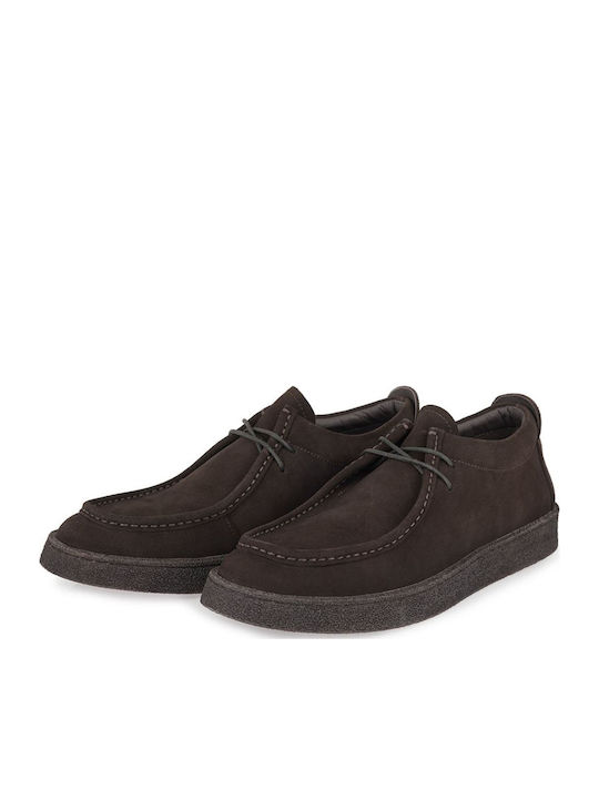 Suede Men's Casual Shoes Brown