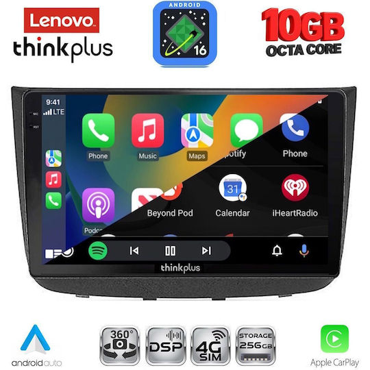 Lenovo Ltm 11420_cpa 10-Zoll-Multimedia-Tablet Mercedes Vito Viano W639 Mod. 2003–2007
