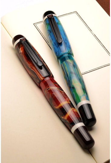 Opus 88 Bela Broad Red Fountain Pen