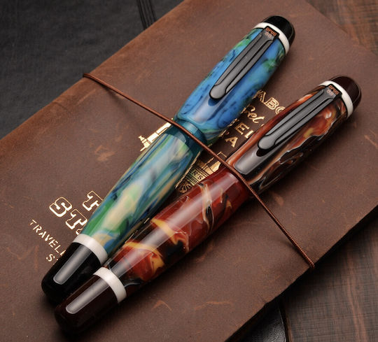 Opus 88 Bela Broad Red Fountain Pen