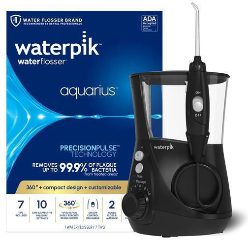 Waterpik Aquarius Professional Иригатор за уста 651 ml Презареждащ се Черен WP-662