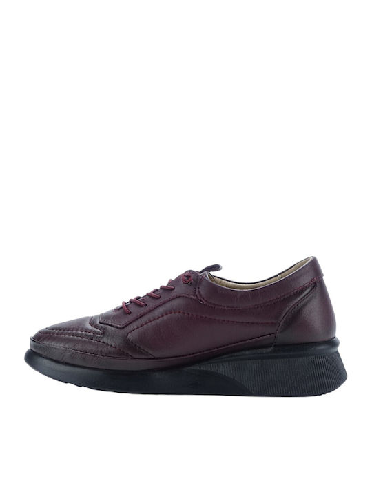 Sneakers pentru femei bordo
