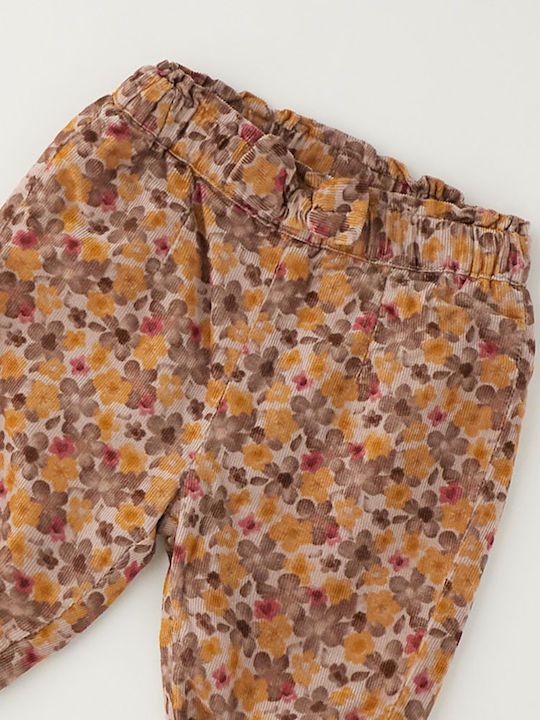 Kids Trousers Nocciola-Fuchsia