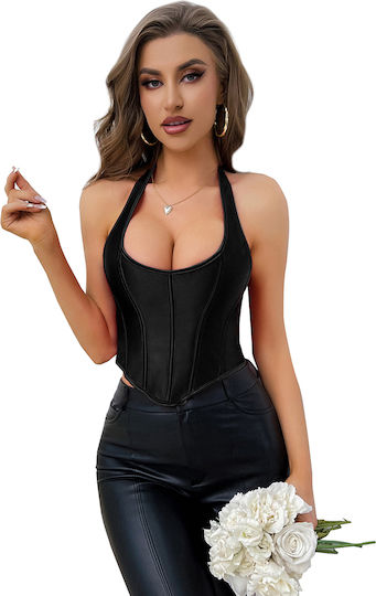 Black 13 Pieces Plastic Bones Sexy Corset