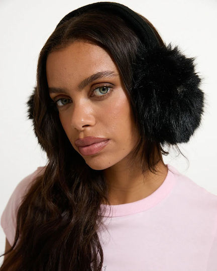 Women's Knitted Earmuff in Black