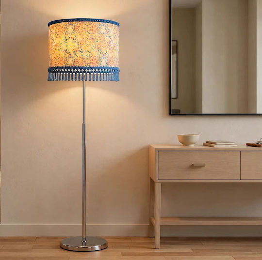 Oxygen Orange Dazzle Floor Lamp with E27 Lamp Bulb Base Orange