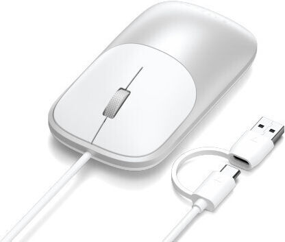 Satechi Slim LX Verkabelte Mini-Maus Silber