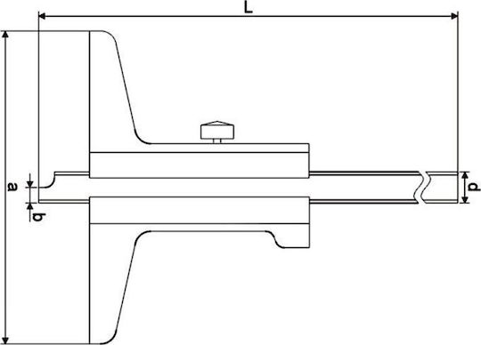 Gimex 204.048 Παχύμετρο με Ακρίβεια 0.05mm