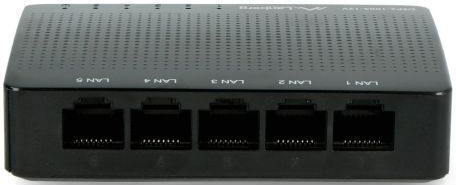 Lanberg DSP2-1005-12V Unmanaged L2 Switch with 5 Gigabit (1Gbps) Ethernet Ports