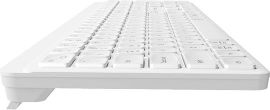 Natec Tang Безжична Bluetooth клавиатура International English Съвместима с Mac Бяла