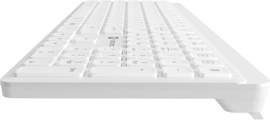Natec Tang Безжична Bluetooth клавиатура International English Съвместима с Mac Бяла