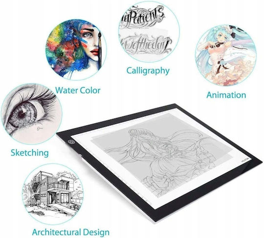 Huion A3 LED Light Pad Μαύρο