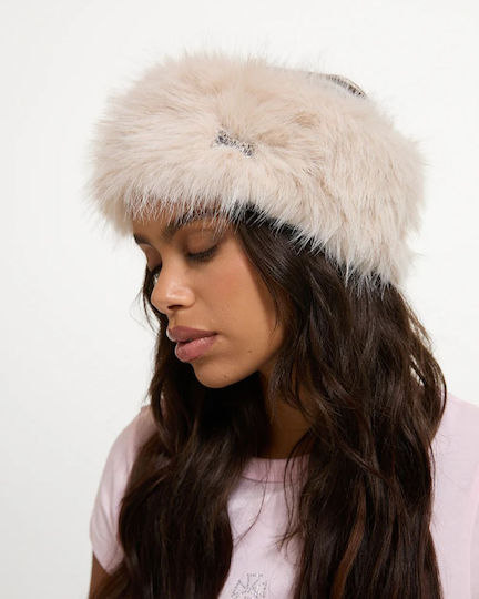 Women's Knitted Headband in Beige