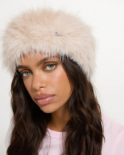 Women's Knitted Headband in Beige
