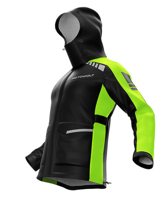 Motowolf Rc1 Дъждобран за Мотоциклет, Изработен от 300D Оксфордски Полиестер с TPU Мембрана, Водоустойчивост 10000 мм Motowolf Rc1 Дъждобран за Мотоциклет, Изработен от 300D Оксфордски Полиестер с TPU Мембрана, Водоустойчивост 10000 мм