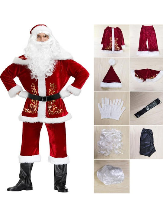 Χριστουγεννιάτικη Στολή Αγιοβασιλίνα Costume Κόκκινη
