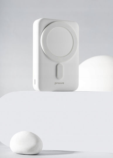 Proove Hyperion Външна Батерия MagSafe 10000mAh 20W с USB-C Порт Power Delivery / Quick Charge Бяла