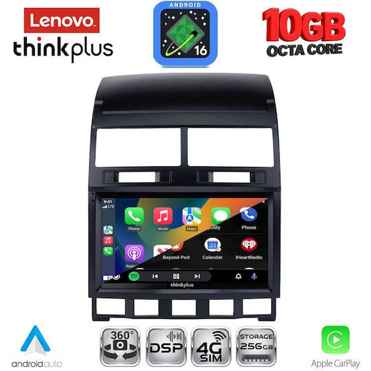 Lenovo Auto-Audiosystem für BMW X2 / X6 und Volkswagen Touareg 2003–2011 (Bluetooth/USB/Wi-Fi/GPS/Apple CarPlay/Android Auto) mit 9-Zoll-Touchscreen