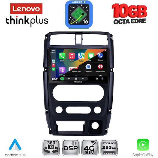 Lenovo Auto-Audiosystem für Suzuki Jimny und BMW X2 / X6 2007–2017 (Bluetooth/USB/Wi-Fi/GPS/Apple CarPlay/Android Auto) mit 9-Zoll-Touchscreen