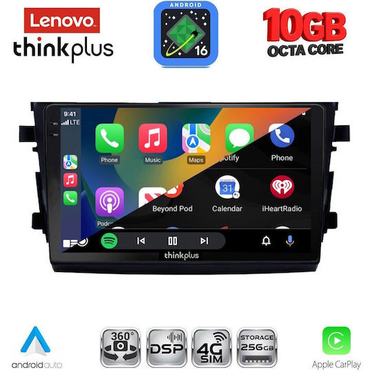 Lenovo Auto-Audiosystem für Suzuki Celerio BMW X2 / X6 2015–2021 (Bluetooth/USB/WiFi/GPS/Apple CarPlay/Android Auto) mit 9-Zoll-Touchscreen