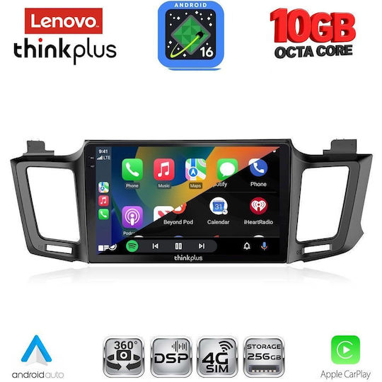 Lenovo Auto-Audiosystem für Toyota RAV 4 BMW X2 / X6 2013-2019 (Bluetooth/USB/WiFi/GPS/Apple-Carplay/Android-Auto) mit 10" Touchscreen