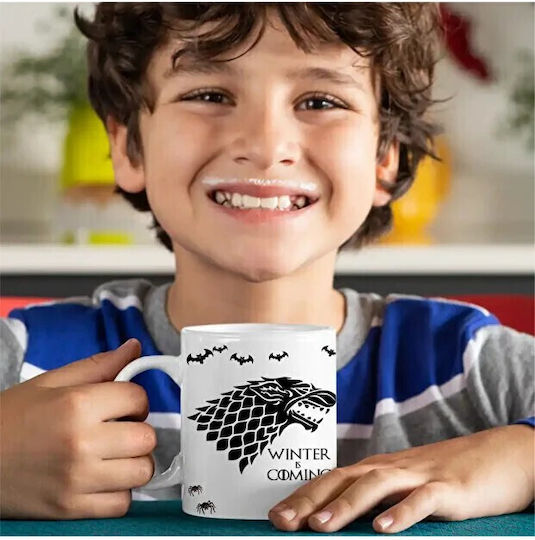 Winter Is Coming Ceramic Mug Brown 330ml (Personalized)