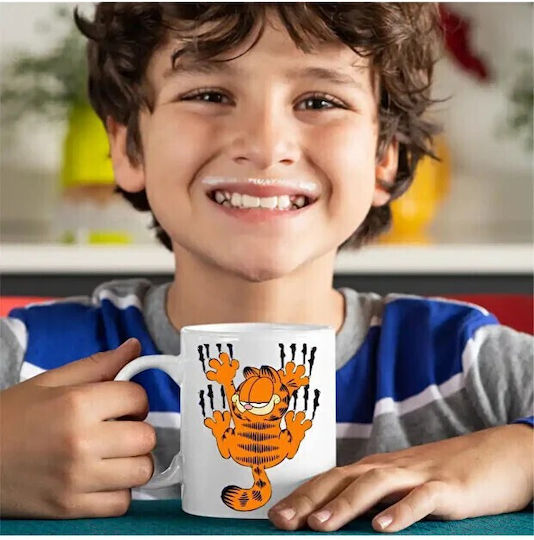 Garfield Cat Κούπα Κεραμική Καφέ 330ml (Προσωποποιημένο)
