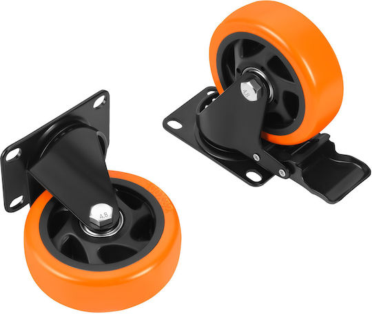 Kraft & Dele KD3623 Колела със спирачка 4 бр
