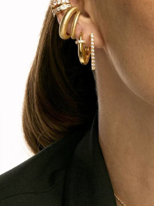 Mya Bay Electric Single Hoop Gold Bo-412 Mya Bay Electric Single Hoop Gold Bo-412