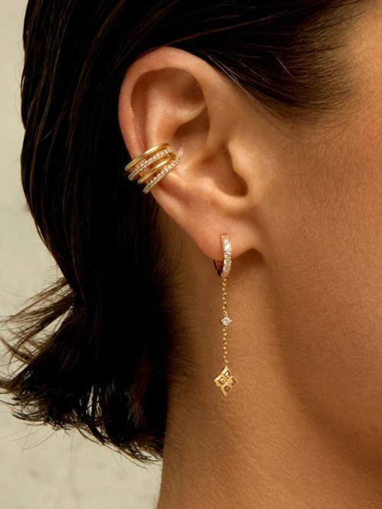 Mya Bay Lotus Chelsea Earrings Gold Bo-397 Mya Bay Lotus Chelsea Earrings Gold Bo-397