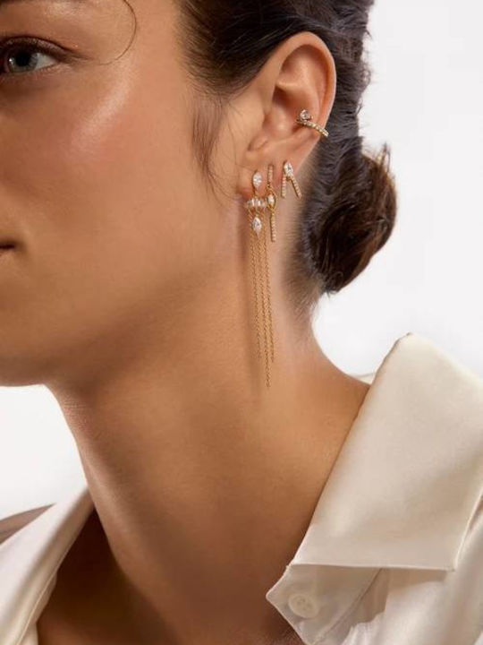 Mya Bay Bird Earrings Gold Hoops Bo-367 Mya Bay Bird Earrings Gold Hoops Bo-367