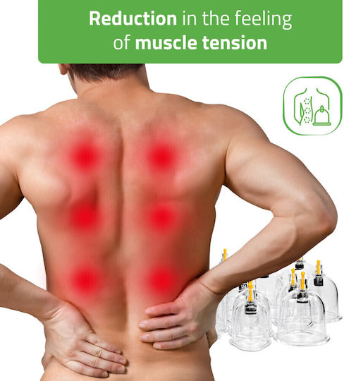 Habys Therapeutic & Massage Suction Cups with Pump – Set of 14 Pieces