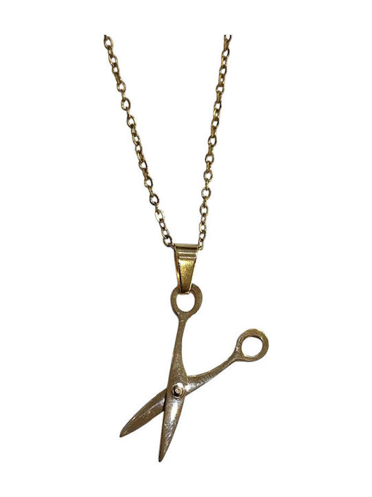 Kalliopi Silver Necklace in Gold-Plated Steel