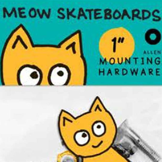 Meow Βίδες Παξιμάδια Allen 1" Μαύρο