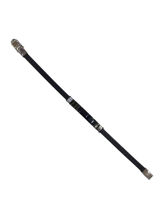 Kalliopi Silver Brățară Bărbătească Tip Identitate din Oțel Inoxidabil 22 cm