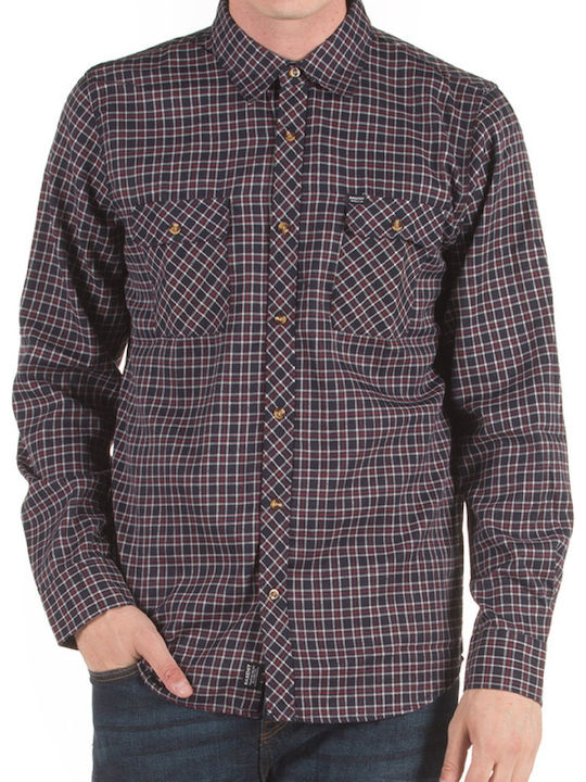 Long Sleeve Checked Shirt White / Black