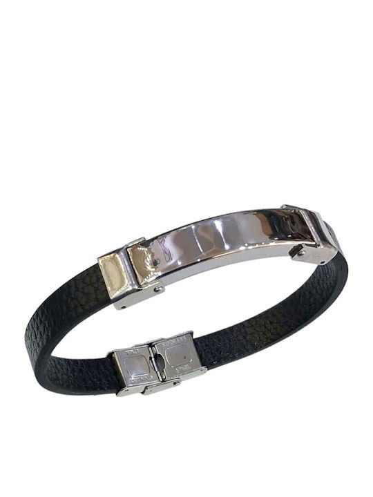 Kalliopi Silver Ανδρικό Βραχιόλι από Ατσάλι
