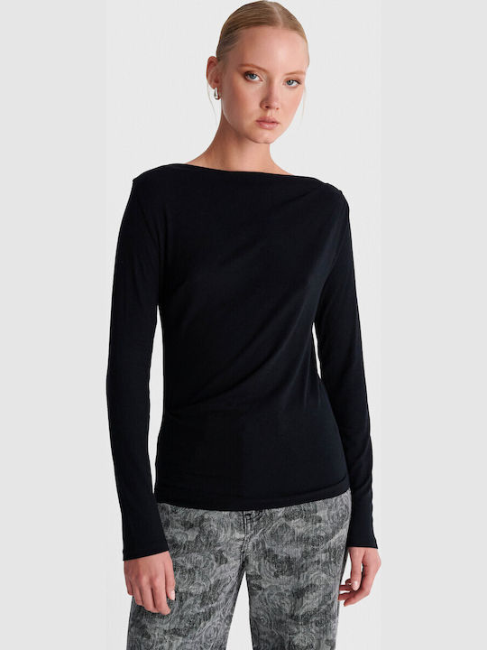 Women's Long Sleeve Blouse Black