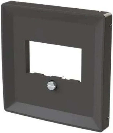 Abb Multimedia Socket Front Plate in Black Colour