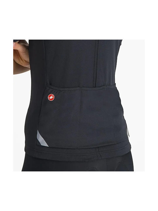 Castelli Kurzarm-Radtrikot Schwarz