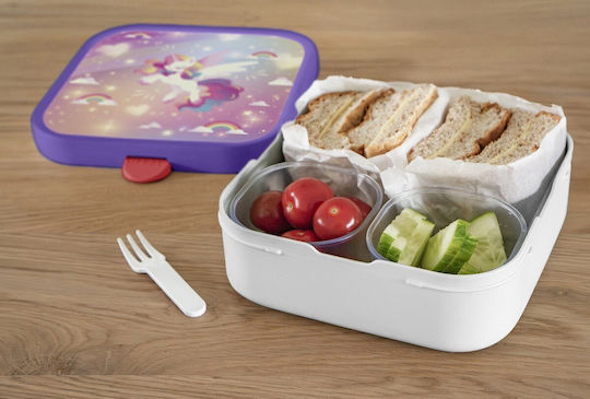 Mepal Plastic Kids' Food Container 1.3 Litre Pink 18.2 x 18.4 x 6.1 cm