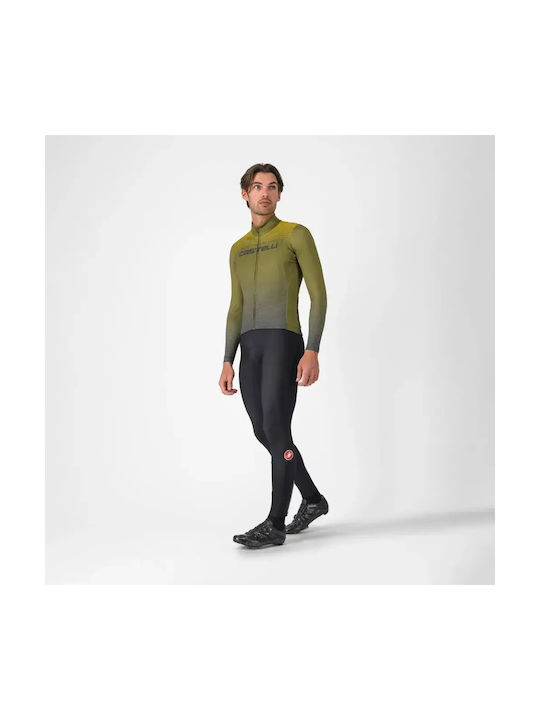 Castelli Herren Langarm-Radtrikot Grün