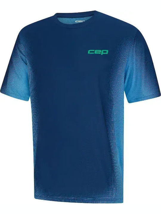 Αθλητικό T-shirt Dark Blue Fade W513E5
