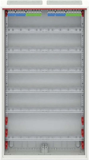 Abb Waterproof Wall-Mounted Electrical Panel, 6 Rows, 24 Modules