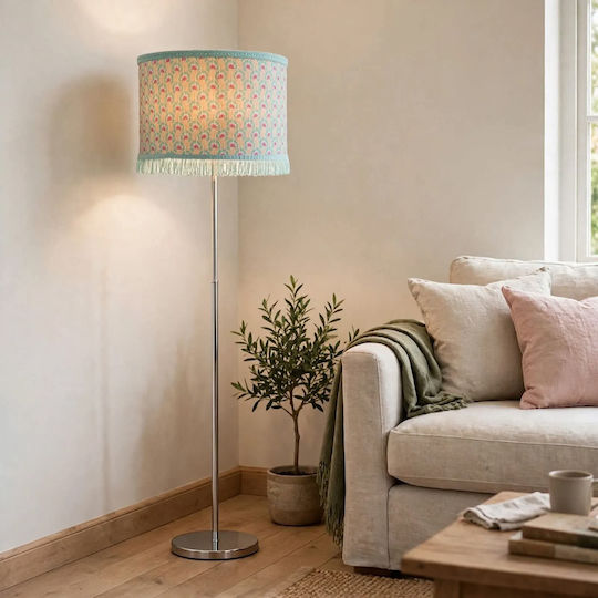 Oxygen Soft Green Floor Lamp with E27 Lamp Holder Soft Green Oxygen Soft Green Floor Lamp with E27 Lamp Holder Soft Green